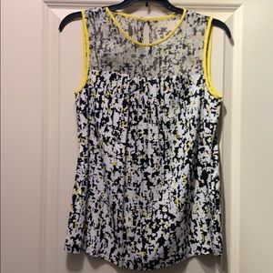 Kate Spade yellow and black top